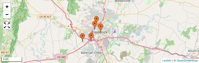 Related schools map