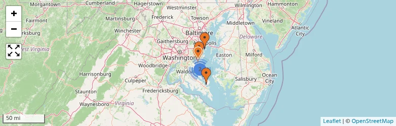 Related schools map