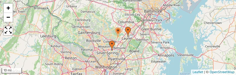 Related schools map