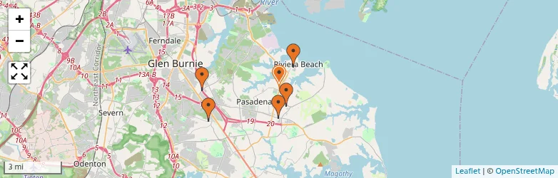 Related schools map