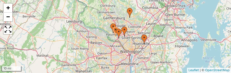 Related schools map
