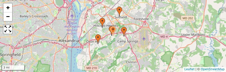 Related schools map