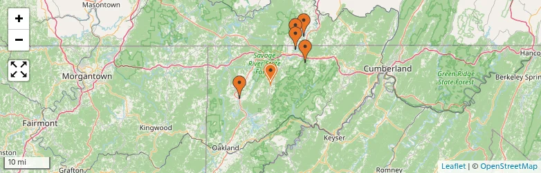 Related schools map