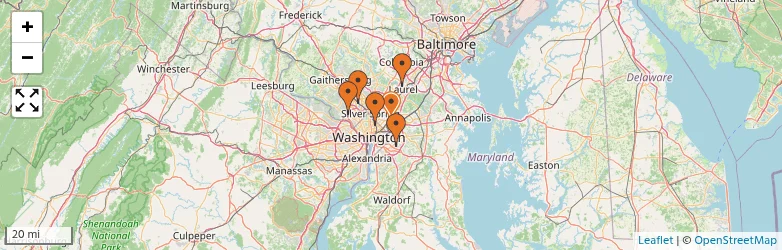 Related schools map