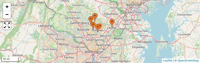 Related schools map
