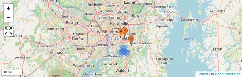 Related schools map