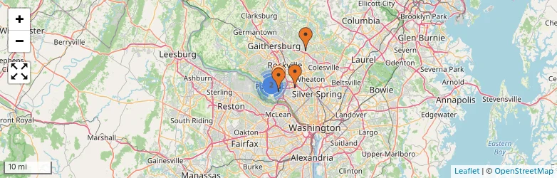 Related schools map