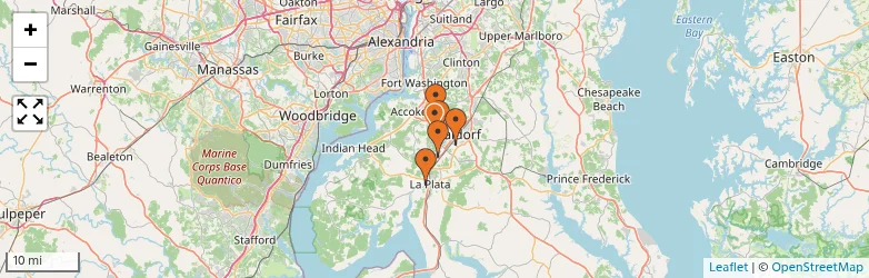 Related schools map