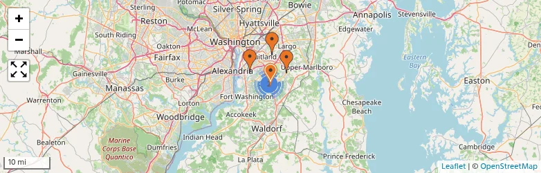 Related schools map