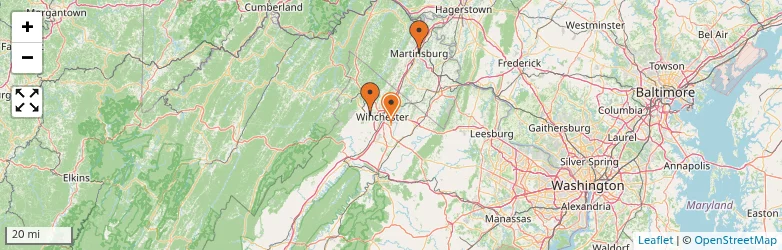 Related schools map