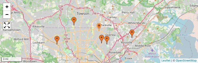 Related schools map