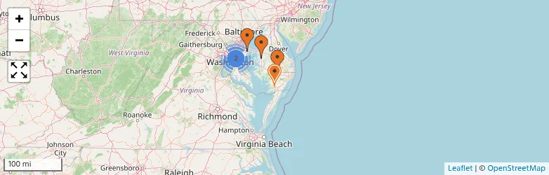 Related schools map