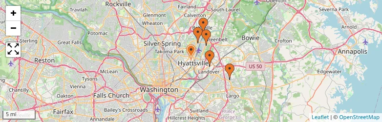 Related schools map