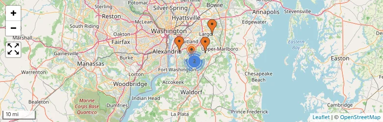 Related schools map