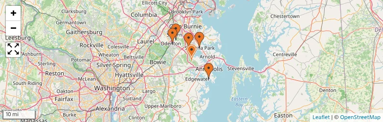 Related schools map