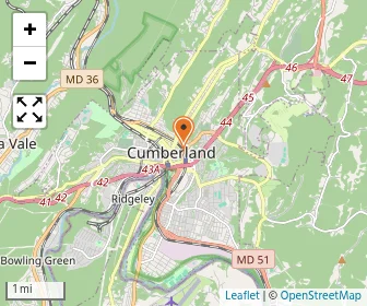 Map of Sheppard Pratt School - Cumberland