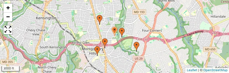 Related schools map