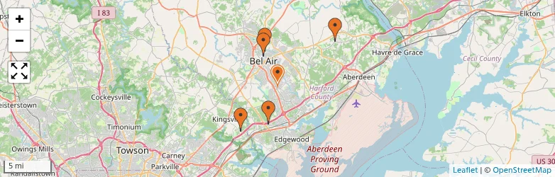 Related schools map