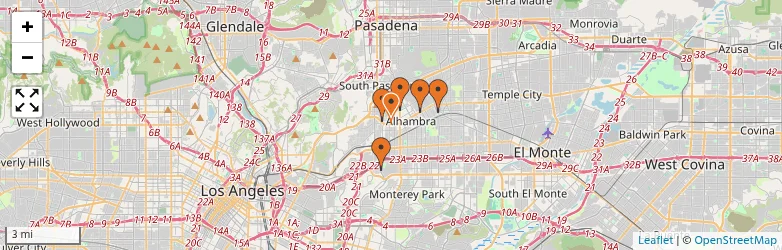 Related schools map