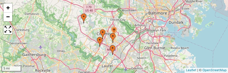 Related schools map