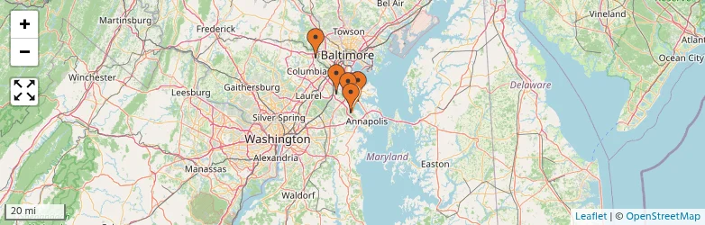 Related schools map