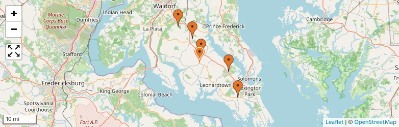 Related schools map