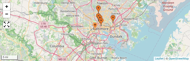 Related schools map