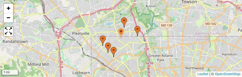 Related schools map
