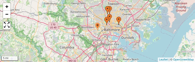 Related schools map