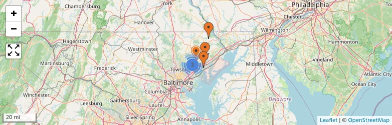 Related schools map