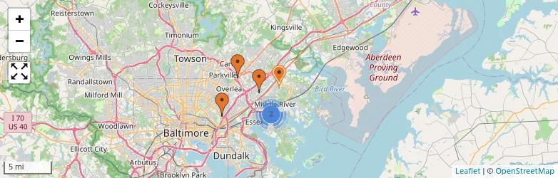 Related schools map