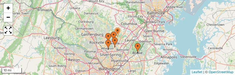 Related schools map
