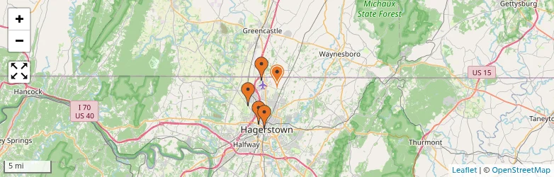 Related schools map