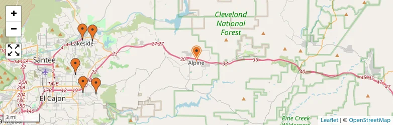 Related schools map