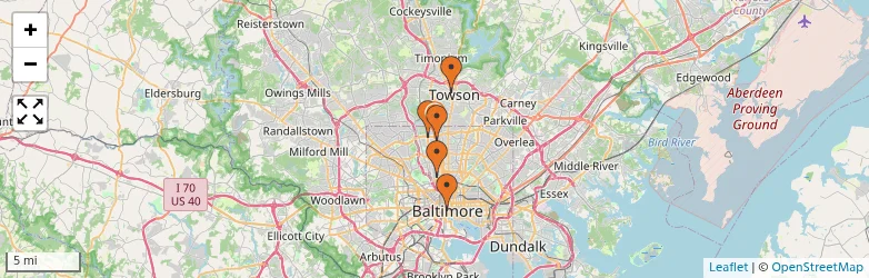 Related schools map