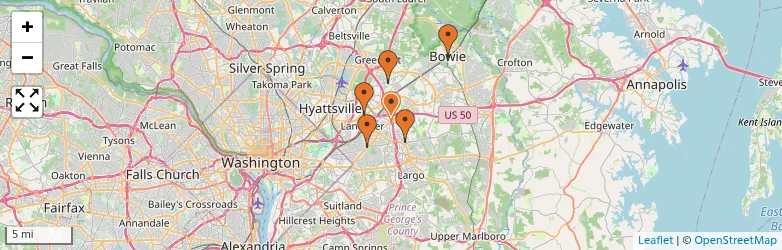 Related schools map
