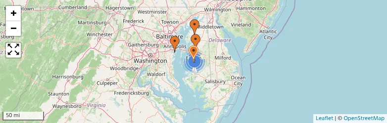 Related schools map