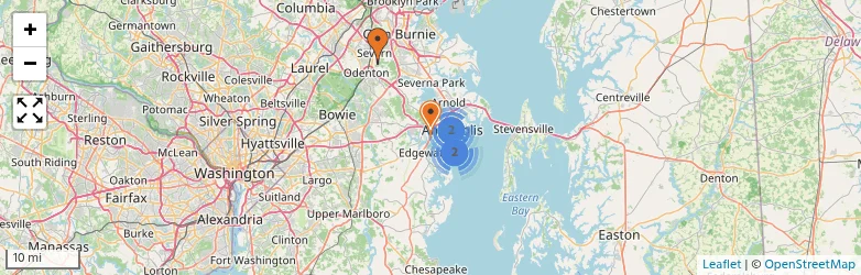 Related schools map