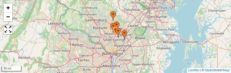 Related schools map