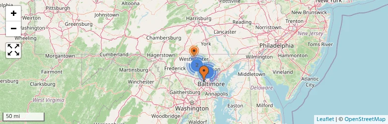 Related schools map
