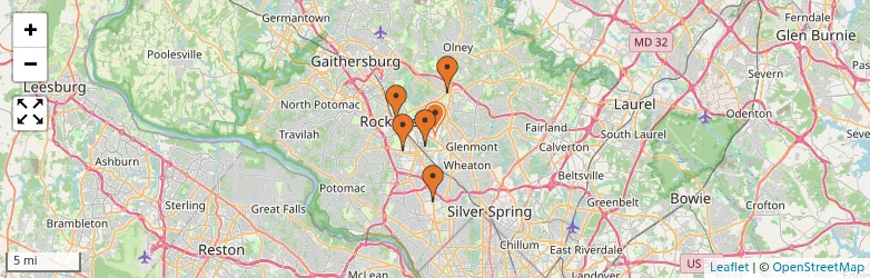Related schools map