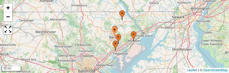 Related schools map