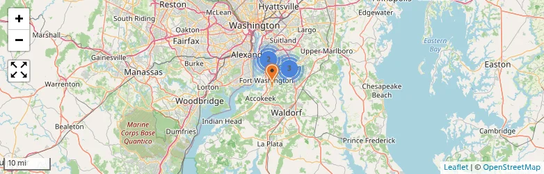 Related schools map