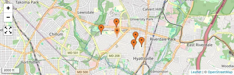 Related schools map