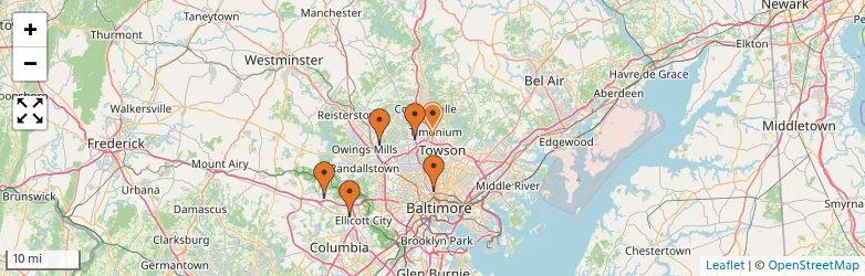 Related schools map