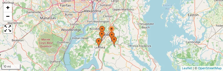 Related schools map