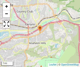 Map of Anaheim Hills Montessori