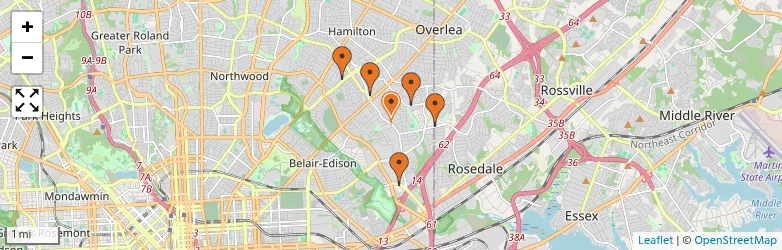 Related schools map