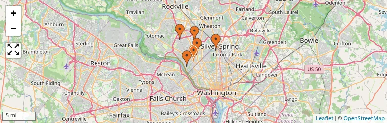 Related schools map