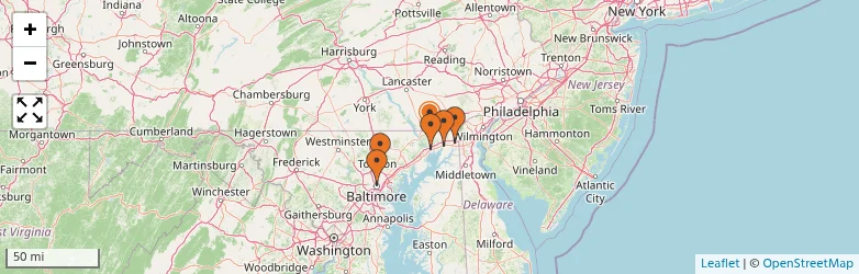 Related schools map